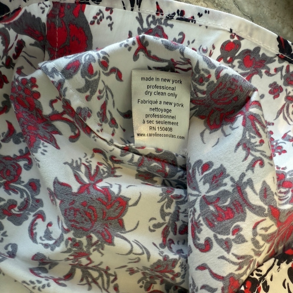 CAROLINE CONSTAS GISELLE PRINTED  BLOUSE SIZE S - Picture 5 of 8